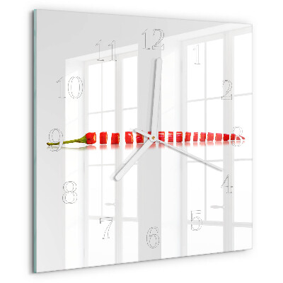 Orologio quadrato peperoncino