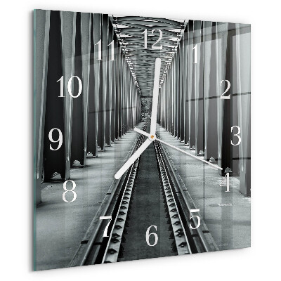 Orologio quadrato Binari ferroviari