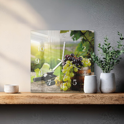 Orologio quadrato Vino d'uva