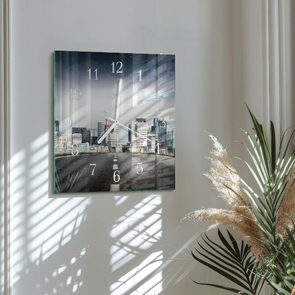 Orologio quadrato Città della strada