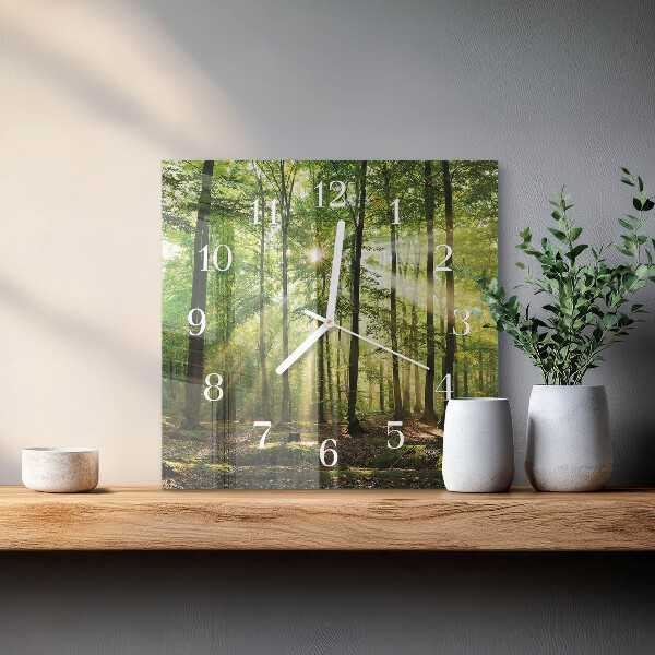 Orologio quadrato Natura della foresta