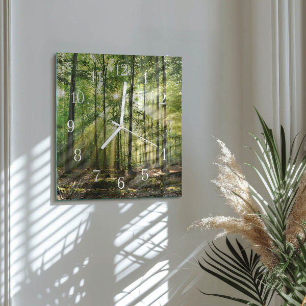Orologio quadrato Natura della foresta