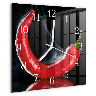 Orologio quadrato peperoncino