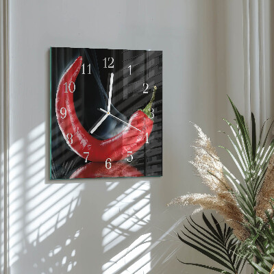 Orologio quadrato peperoncino