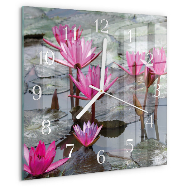 Orologio quadrato Ninfee