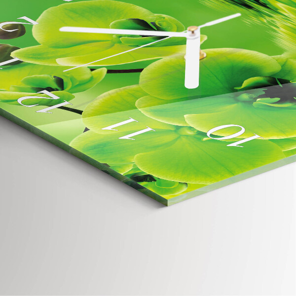 Orologio quadrato Orchidea