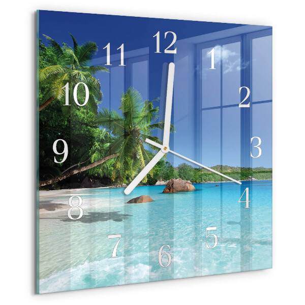 Orologio quadrato Island Palms