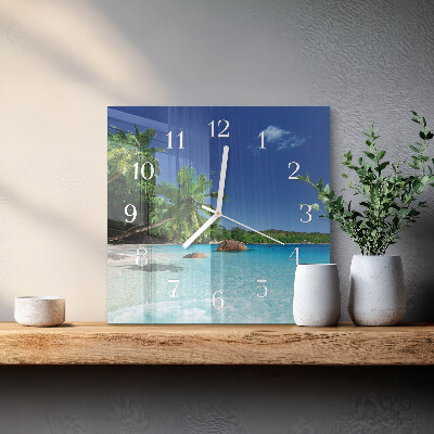 Orologio quadrato Island Palms
