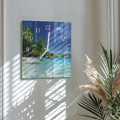 Orologio quadrato Island Palms