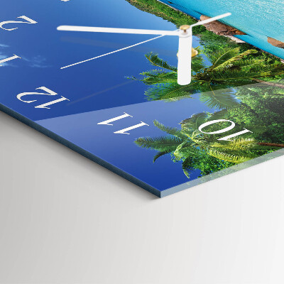 Orologio quadrato Island Palms