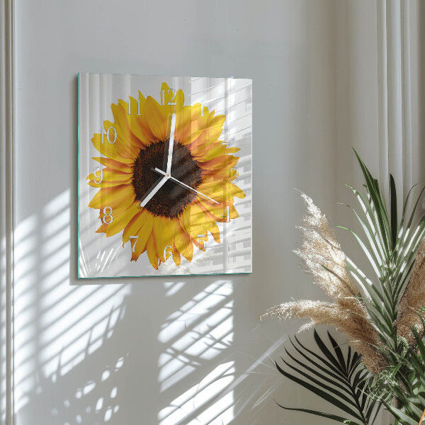 Orologio quadrato Girasole
