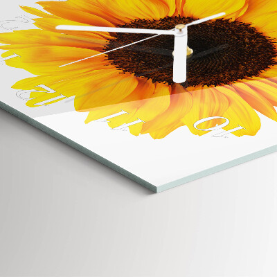 Orologio quadrato Girasole