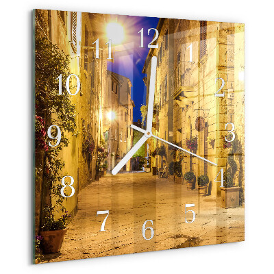 Orologio quadrato Notte di strada