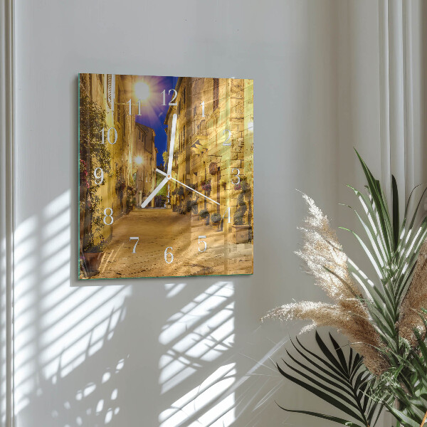 Orologio quadrato Notte di strada
