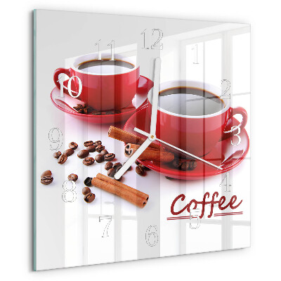 Orologio quadrato Tazza di caffè