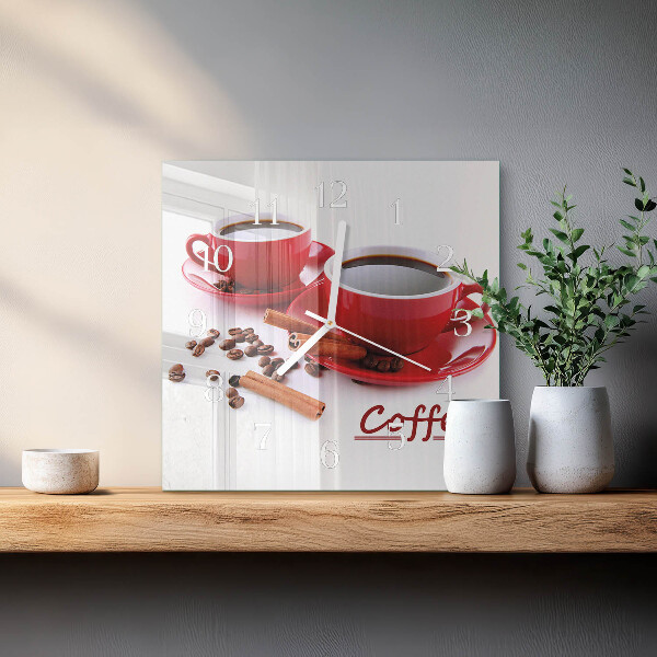 Orologio quadrato Tazza di caffè
