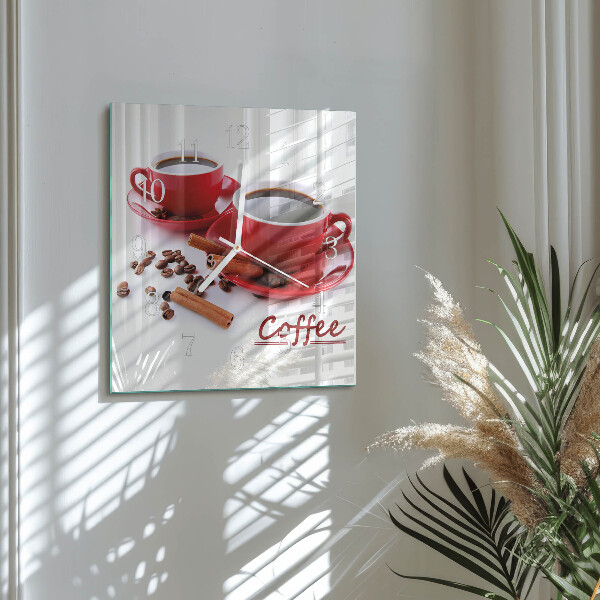Orologio quadrato Tazza di caffè