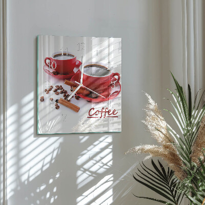 Orologio quadrato Tazza di caffè