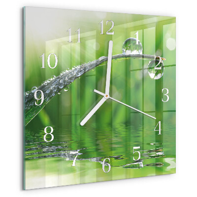 Orologio quadrato Gocce di rugiada