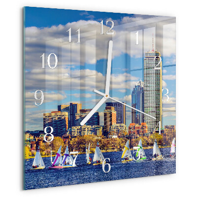 Orologio quadrato barche a vela