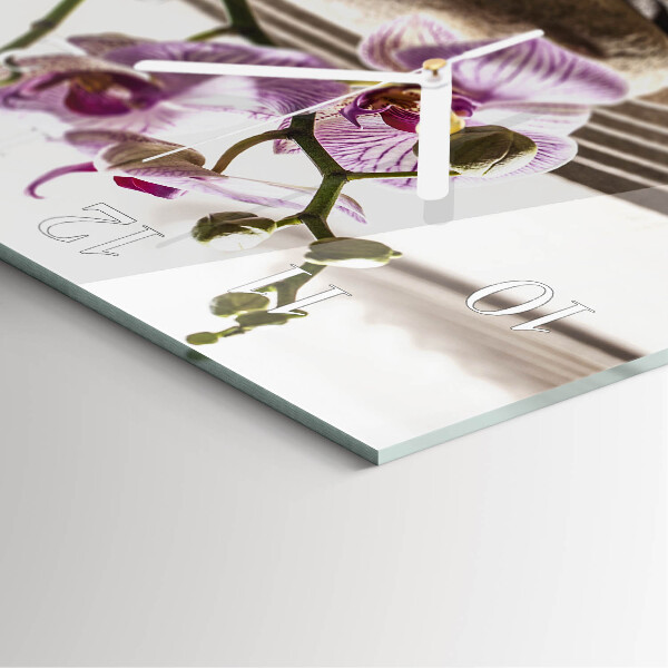 Orologio quadrato Orchidea di sabbia