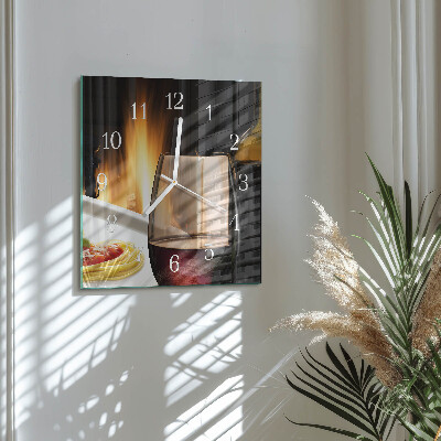 Orologio quadrato Spaghetti