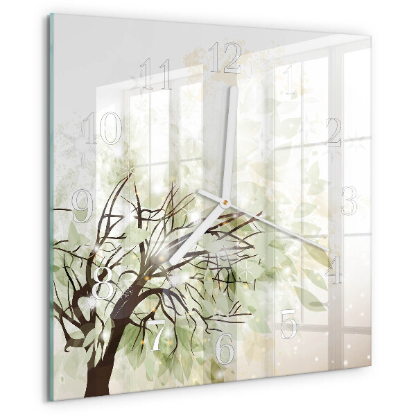 Orologio quadrato Albero