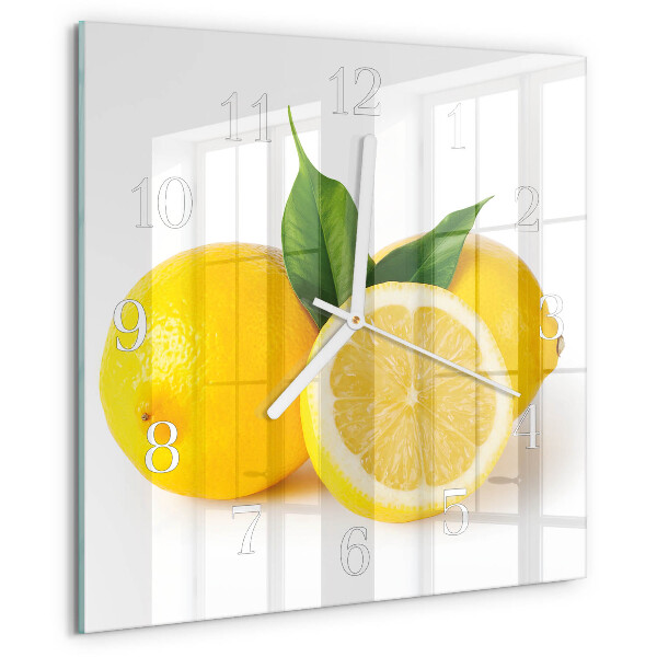 Orologio quadrato limoni