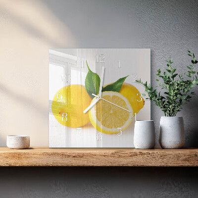 Orologio quadrato limoni