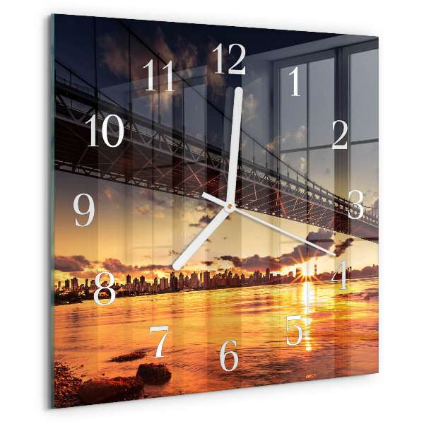 Orologio quadrato Fiume del ponte
