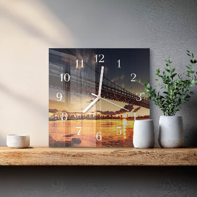 Orologio quadrato Fiume del ponte
