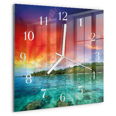 Orologio quadrato Paesaggio