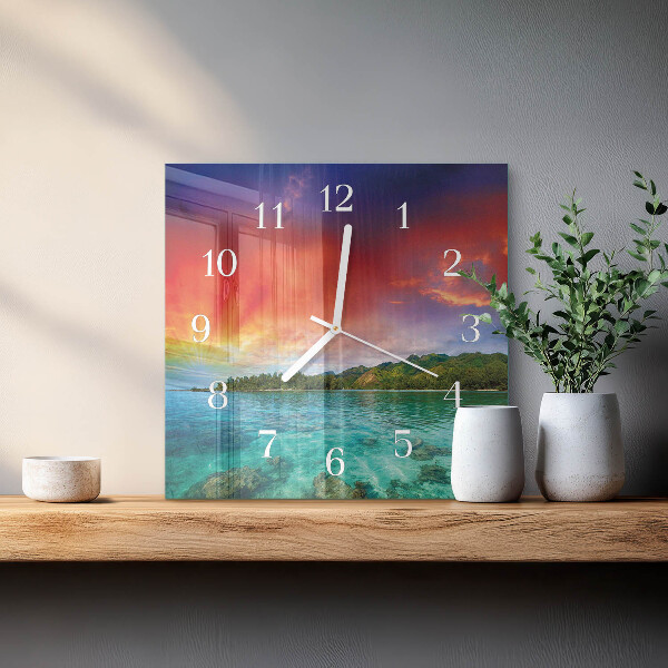 Orologio quadrato Paesaggio