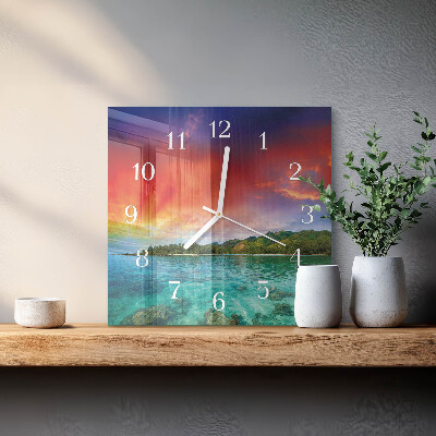 Orologio quadrato Paesaggio