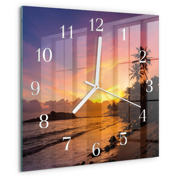 Orologio quadrato Tramonto