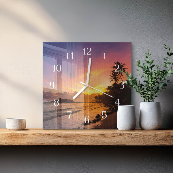Orologio quadrato Tramonto