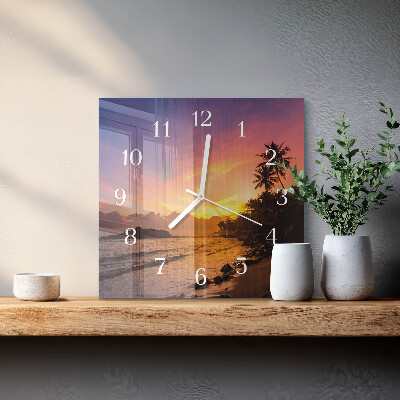 Orologio quadrato Tramonto