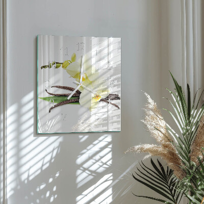 Orologio quadrato Orchidea Vaniglia
