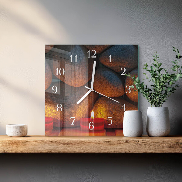 Orologio quadrato Pietre