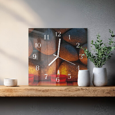 Orologio quadrato Pietre