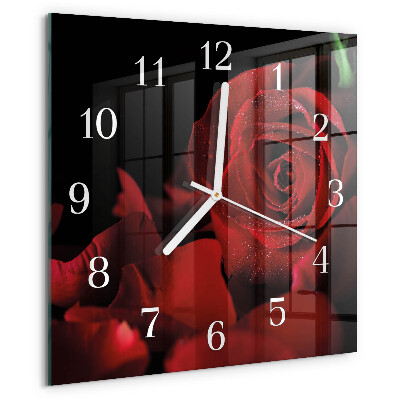 Orologio quadrato Rosa