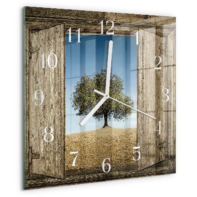 Orologio quadrato Albero