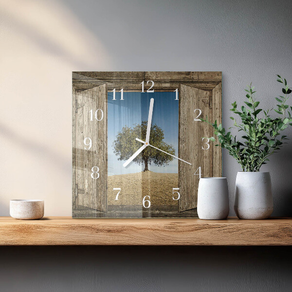 Orologio quadrato Albero