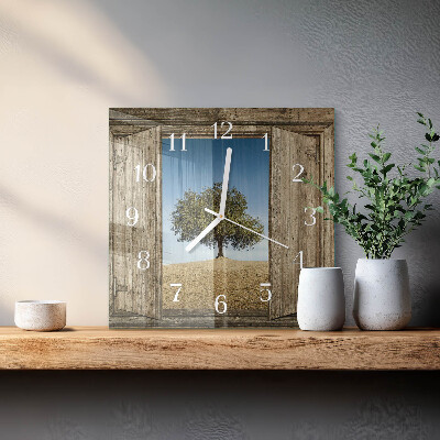 Orologio quadrato Albero