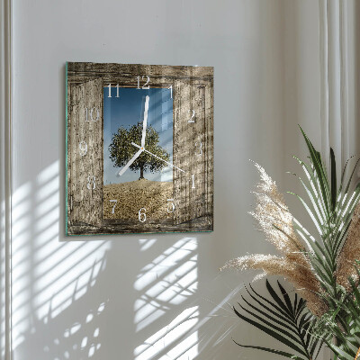 Orologio quadrato Albero