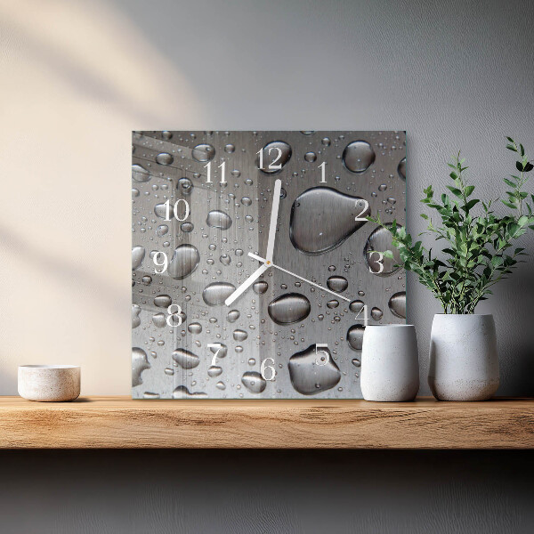 Orologio quadrato Gocce