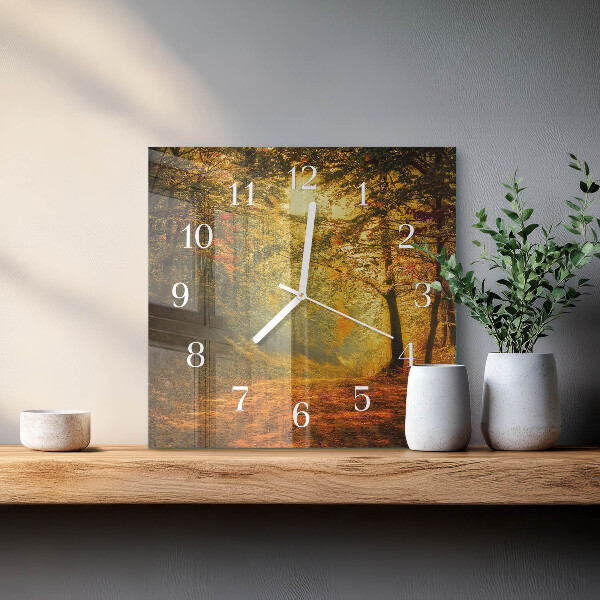 Orologio quadrato Autunno nella foresta