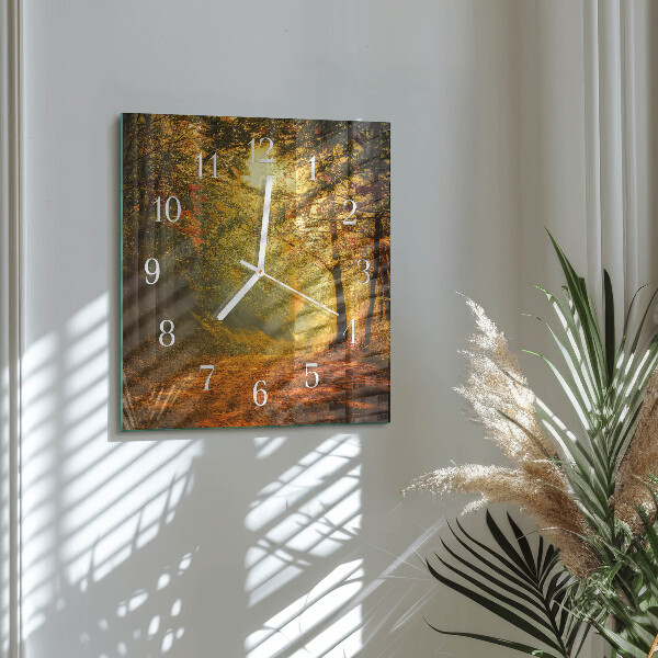 Orologio quadrato Autunno nella foresta