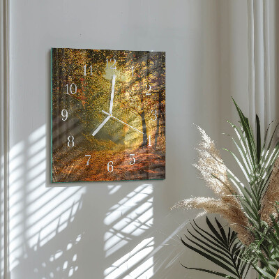 Orologio quadrato Autunno nella foresta