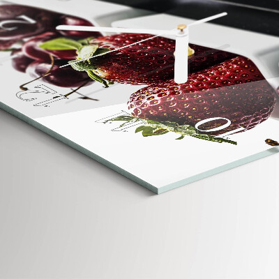 Orologio quadrato Fragole